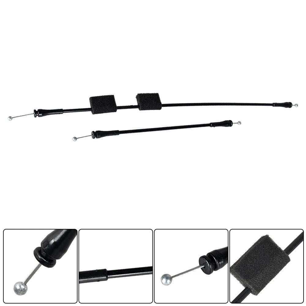 Set of 2 Rear Right Cargo Door Latch Release Cables for Ford E250 E350 E150 (1992â2014)