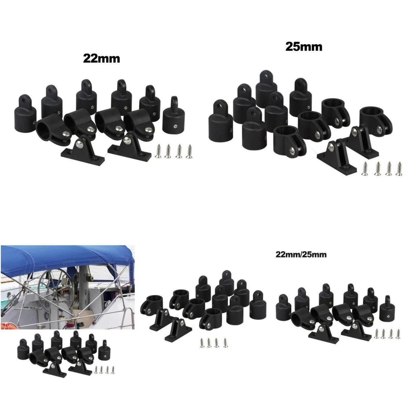 12PCS Nylon Marine Accessories for Various Watercraft
