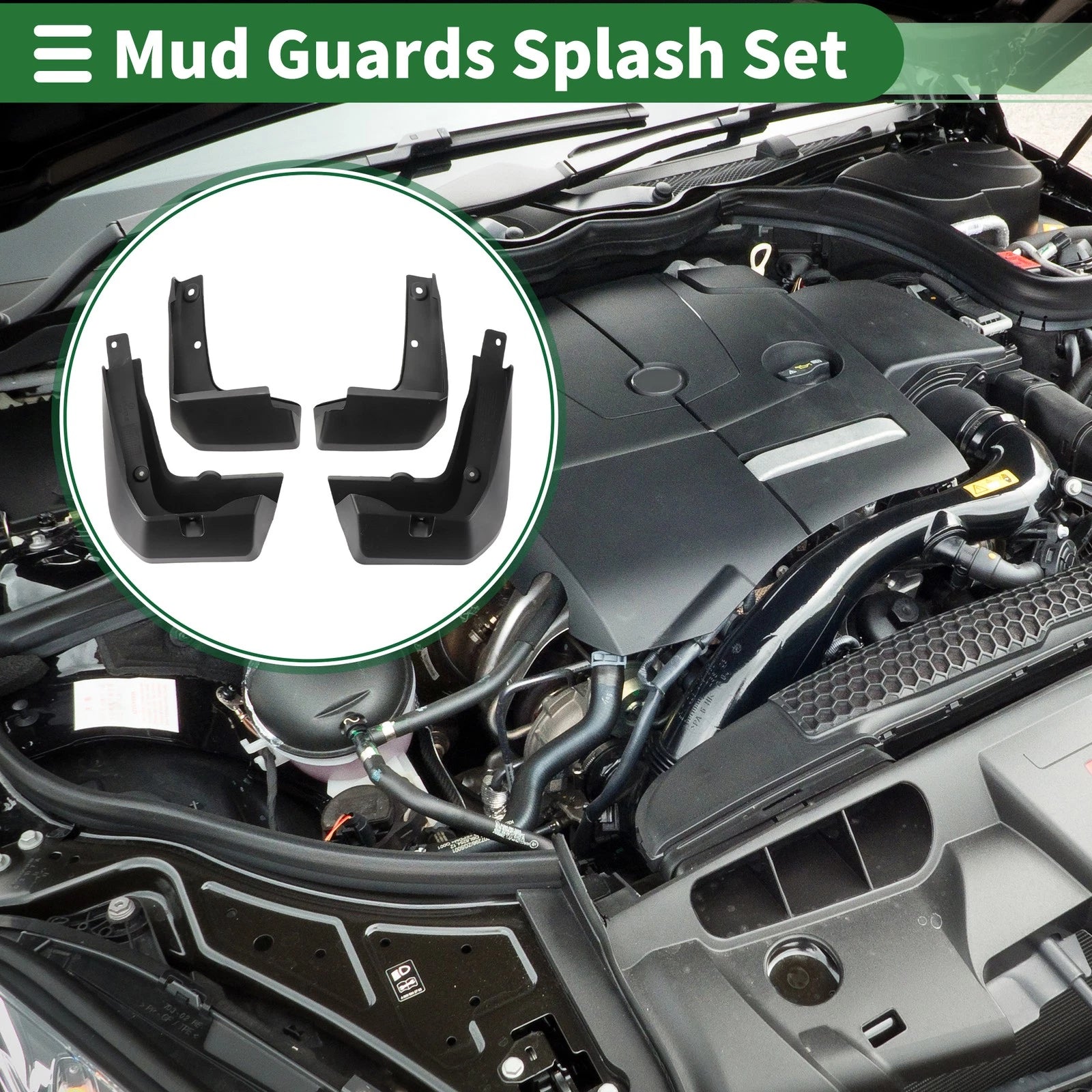 Mud Flaps Splash Guards for Honda Fit (2014–2017)
