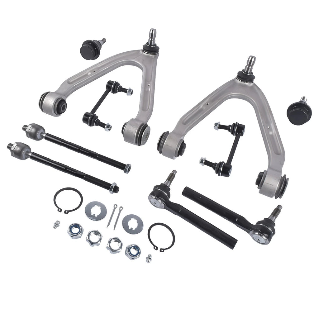 10x Front Upper Control Arm w/ Ball Joint Tie Rod for Hummer H3 (2006–2010)