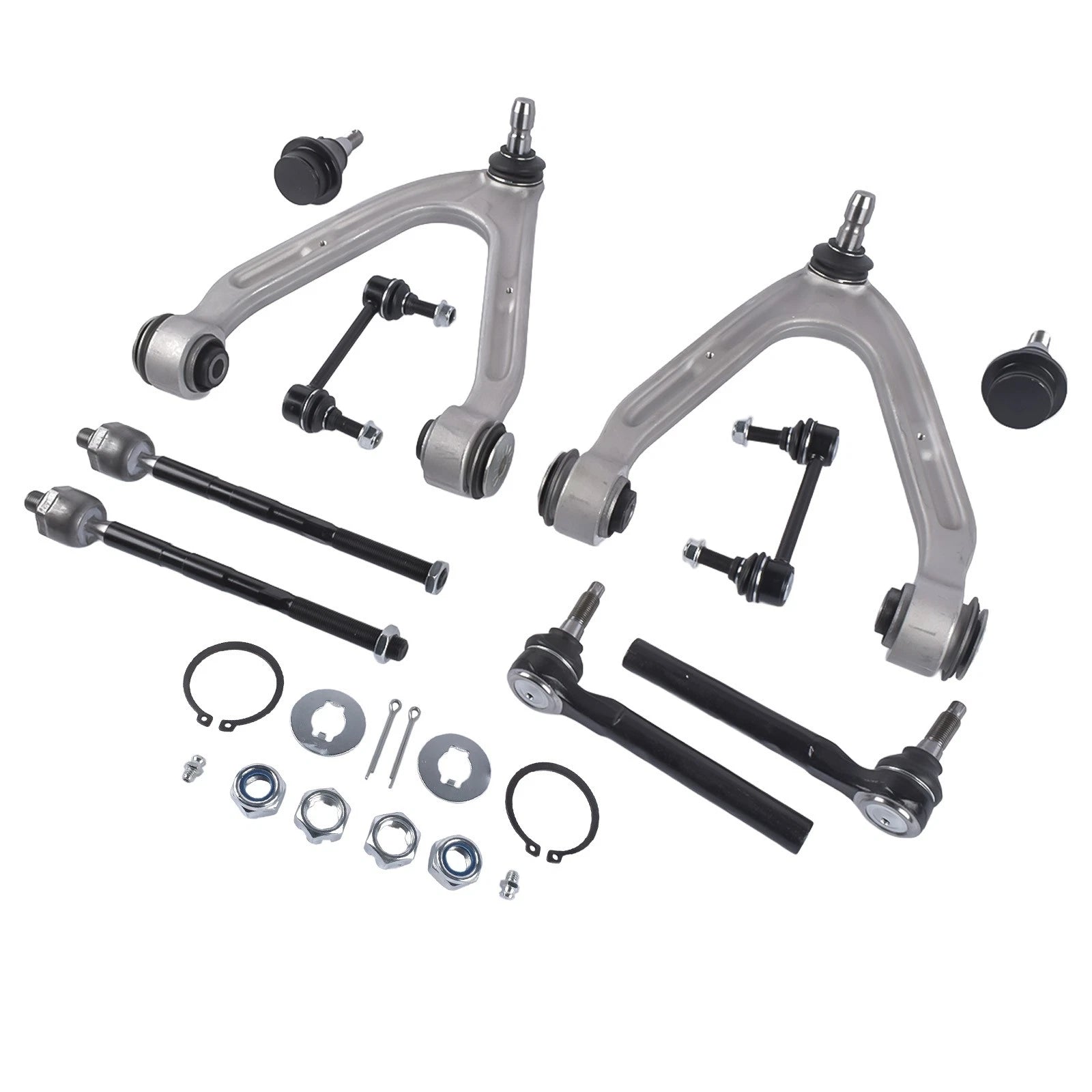 10x Front Upper Control Arm w/ Ball Joint Tie Rod for Hummer H3 (2006–2010)