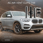 Set of 1 AC Air Vent Clips Tab for BMW X5 G05 (2019–2023) Black Silver Tone