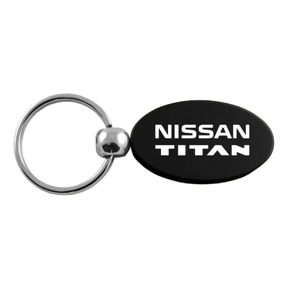 Black Oval Keychain KC1340.TIT.BLK - Officially Licensed for Nissan Titan