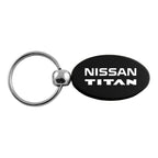 Black Oval Keychain KC1340.TIT.BLK - Officially Licensed for Nissan Titan