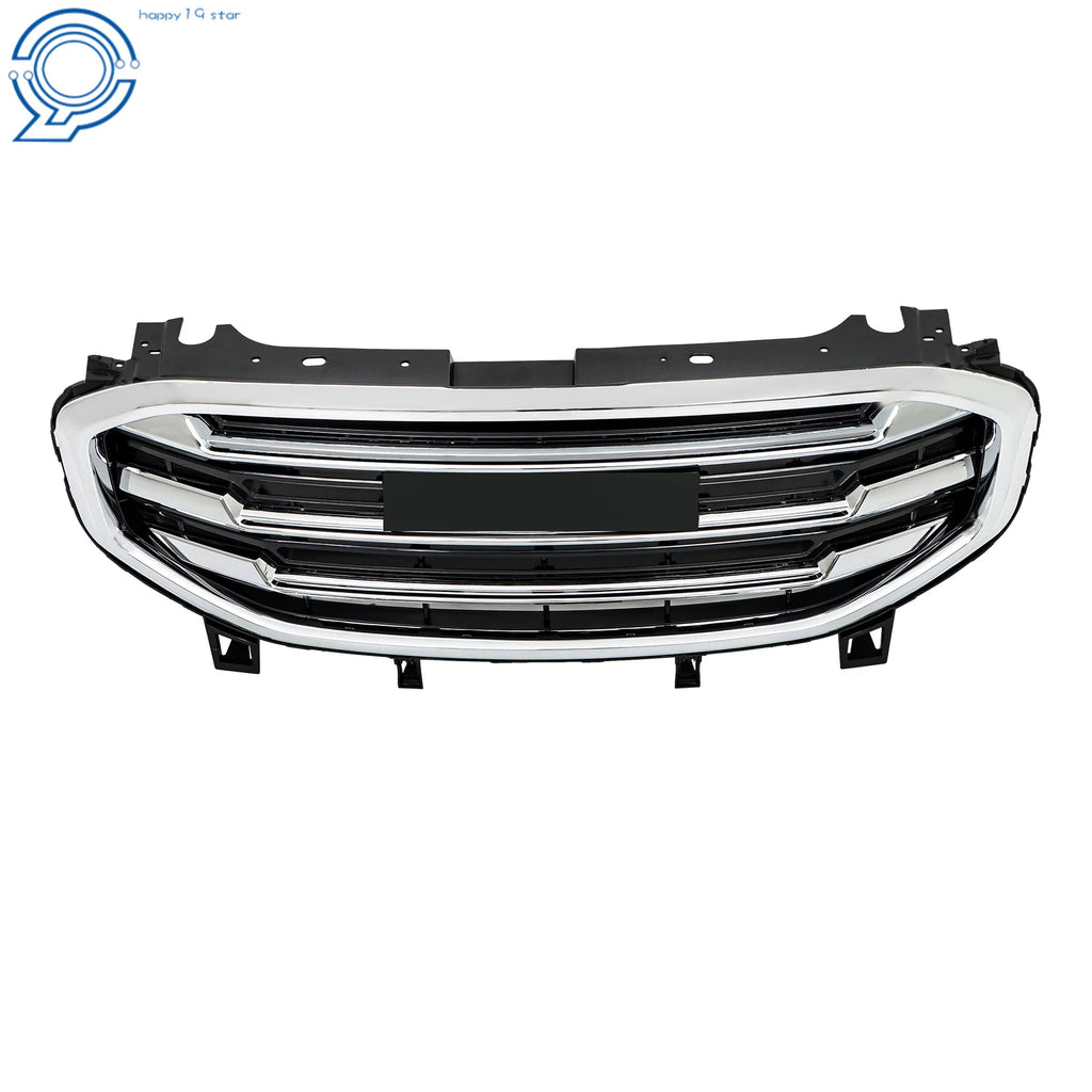Front Bumper Grille for GMC Terrain SLT SLE (2018-2021) Black Chrome