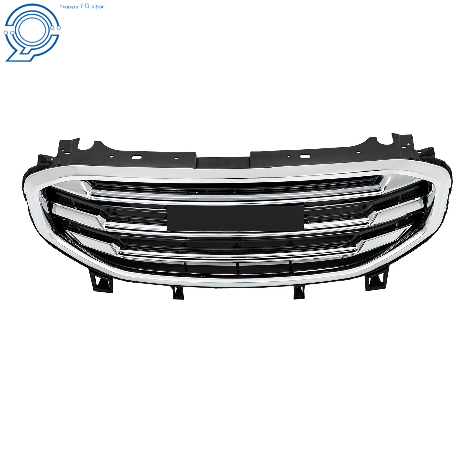 Front Bumper Grille for GMC Terrain SLT SLE (2018-2021) Black Chrome