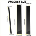 Set of 6 Door Trim Covers for Nissan Titan Crew Cab (2004–2015) Black