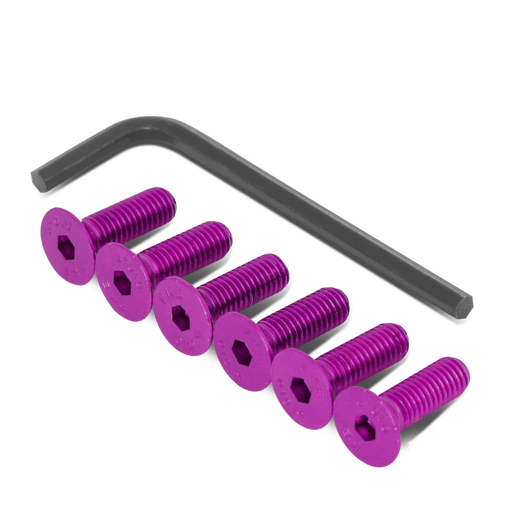 6X NRG Innovations SWS-100PP Steering Wheel Horn Delete Plate Screw