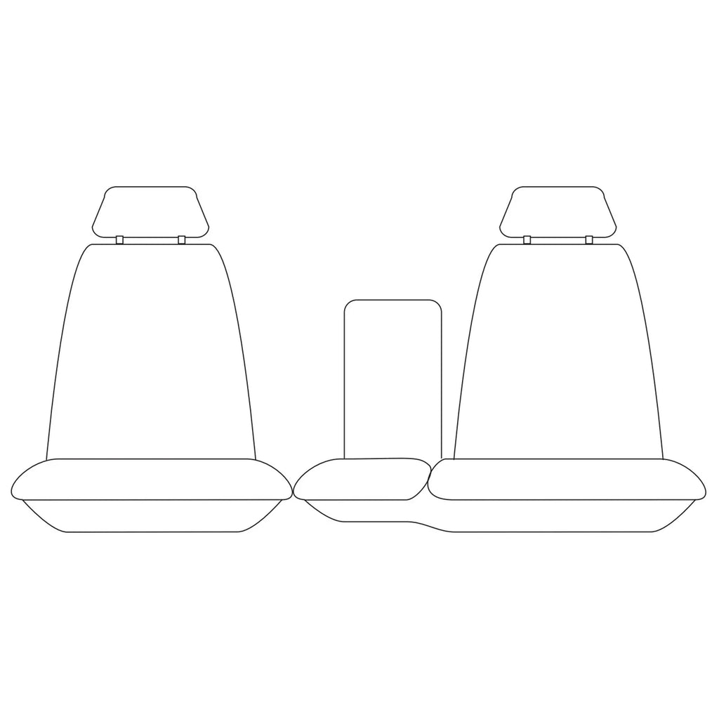 Front Custom Tailor Made Grey Canvas Car Seat Covers for Toyota FZJ105 HZJ105