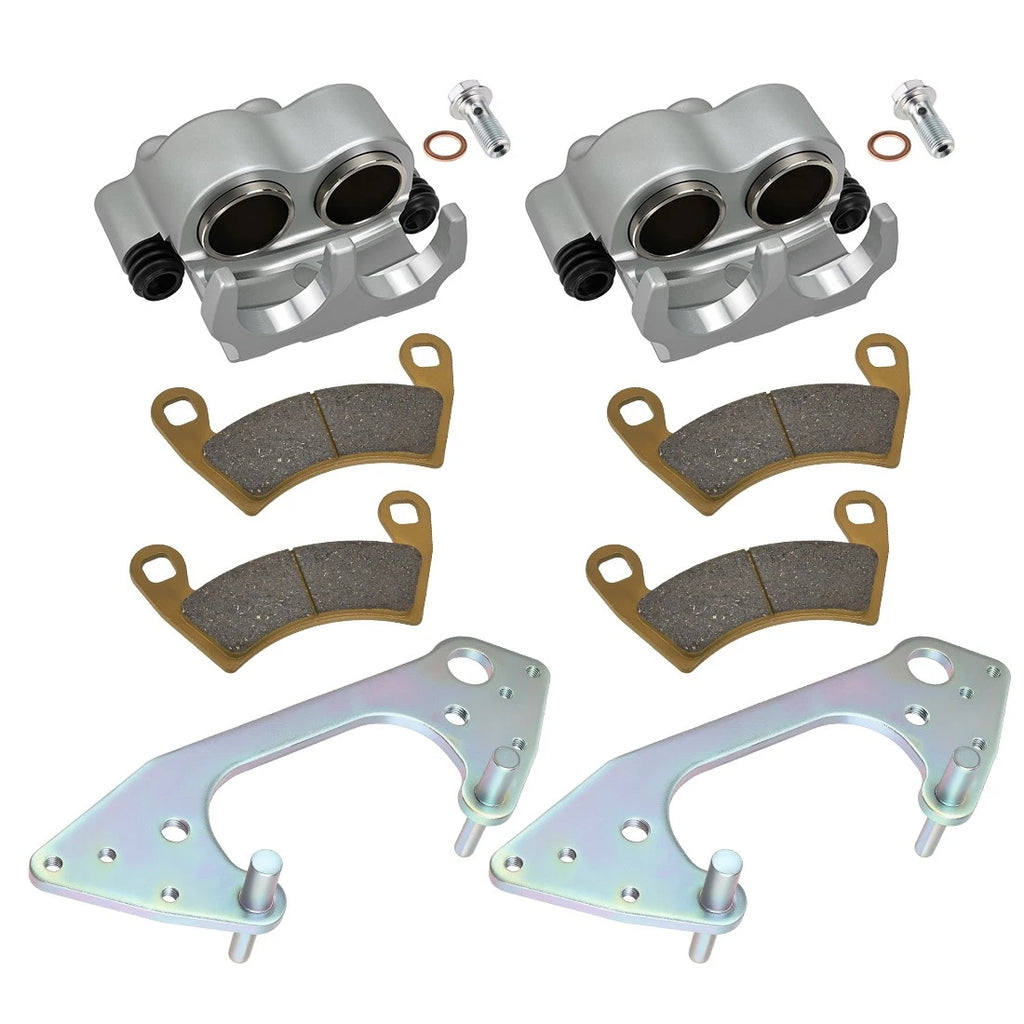 Front Brake Calipers & Pads for Polaris Ranger 570 800 900 1000 (2013–2021)