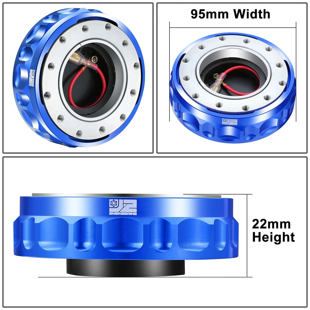 Steering Wheel Quick Release Hub Adapter Kit for Universal Vehicles (J2)
