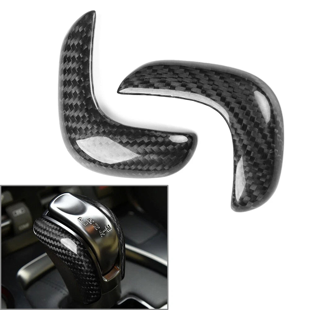 2Pcs Gear Shift Knob Cover Trim for Nissan GTR R35 (2017–2022)