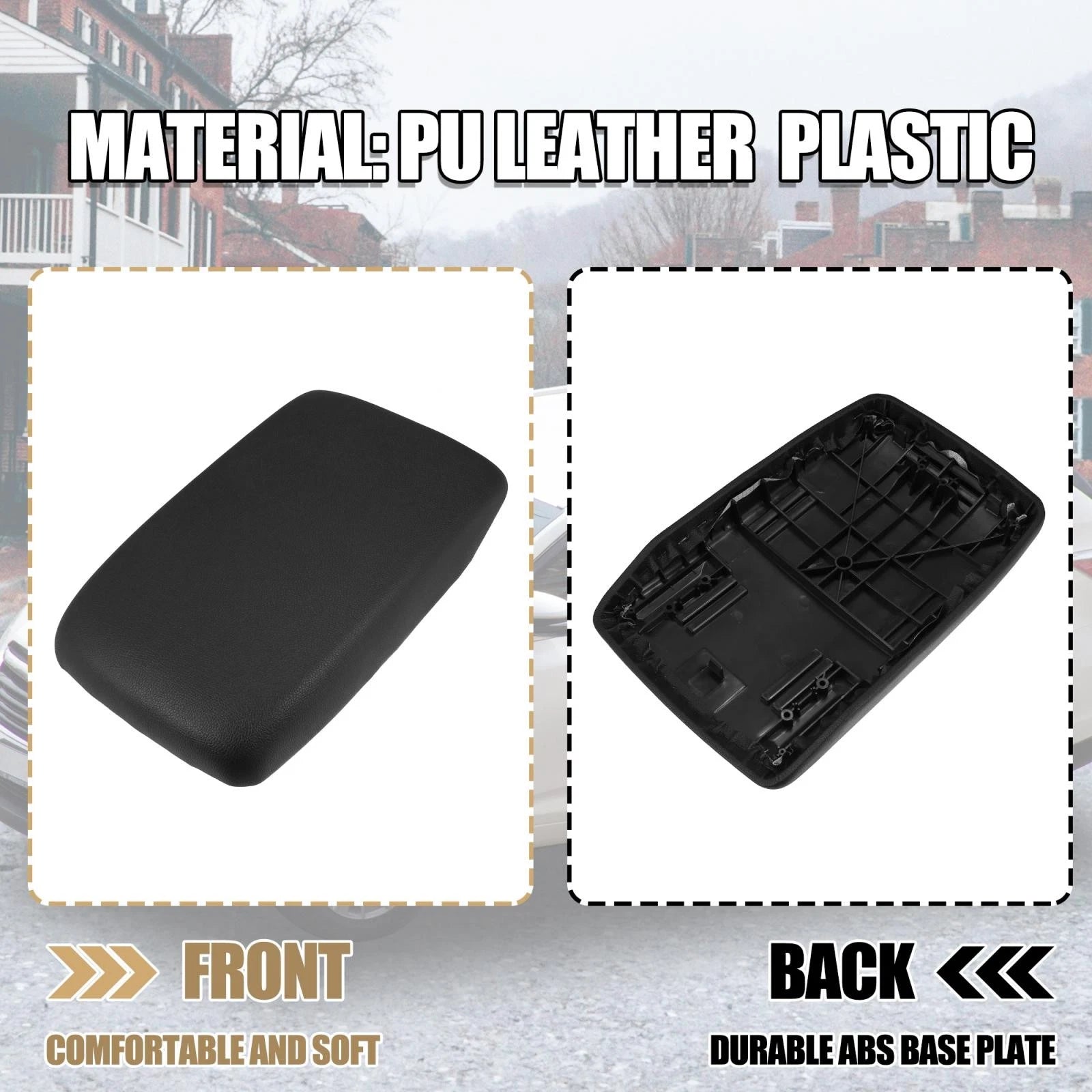 Center Console Cup Pad Cover for Toyota Highlander (2009–2011) Black