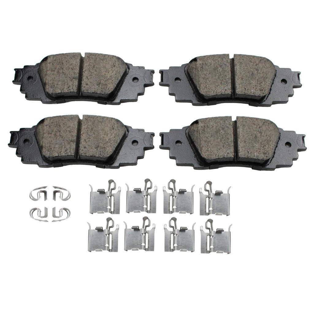 Set of 4 Akebono Rear Ceramic Brake Pads for NX300 RX350 C-HR Camry RAV4