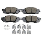 Set of 4 Akebono Rear Ceramic Brake Pads for NX300 RX350 C-HR Camry RAV4