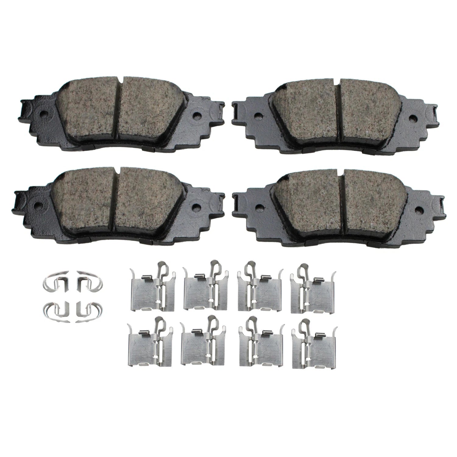 Set of 4 Akebono Rear Ceramic Brake Pads for NX300 RX350 C-HR Camry RAV4