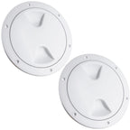 2-Pack 6" Round Inspection Deck Plate Hatch for Marine Applications