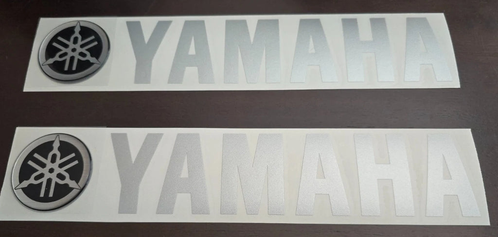 Pair of Yamaha 3D OEM Fender Decals for VX110 (2002–2009)