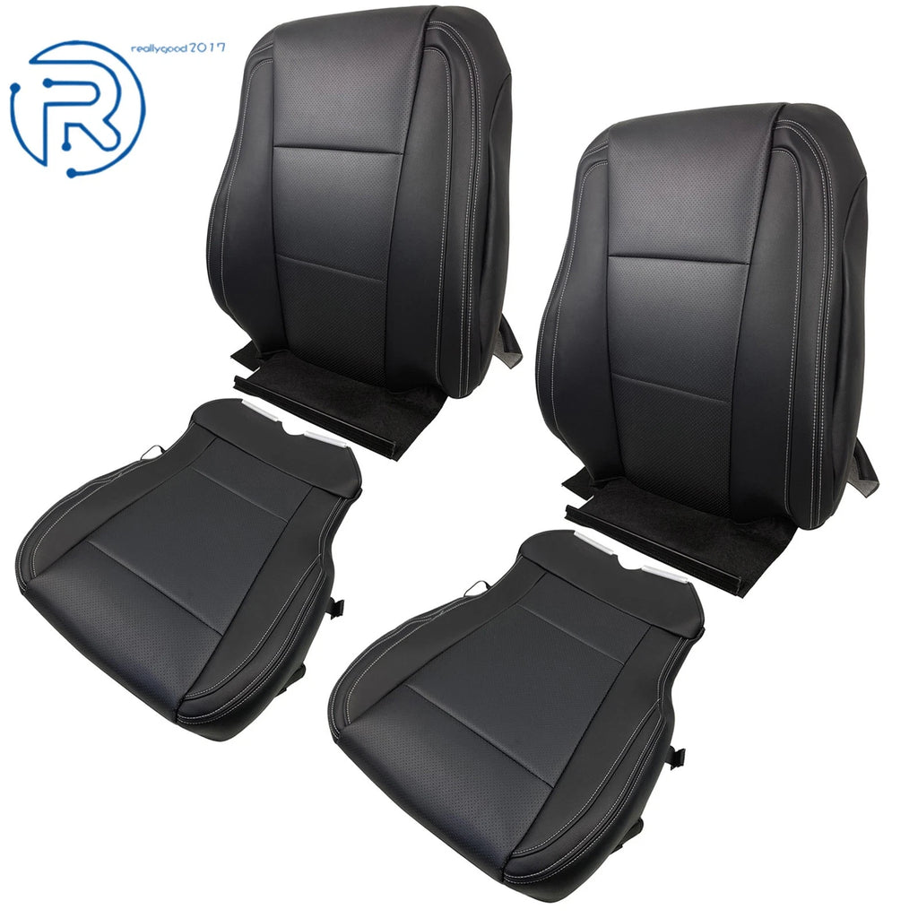 Set of 2 Black Seat Covers for Ford F150 (2015-2017)