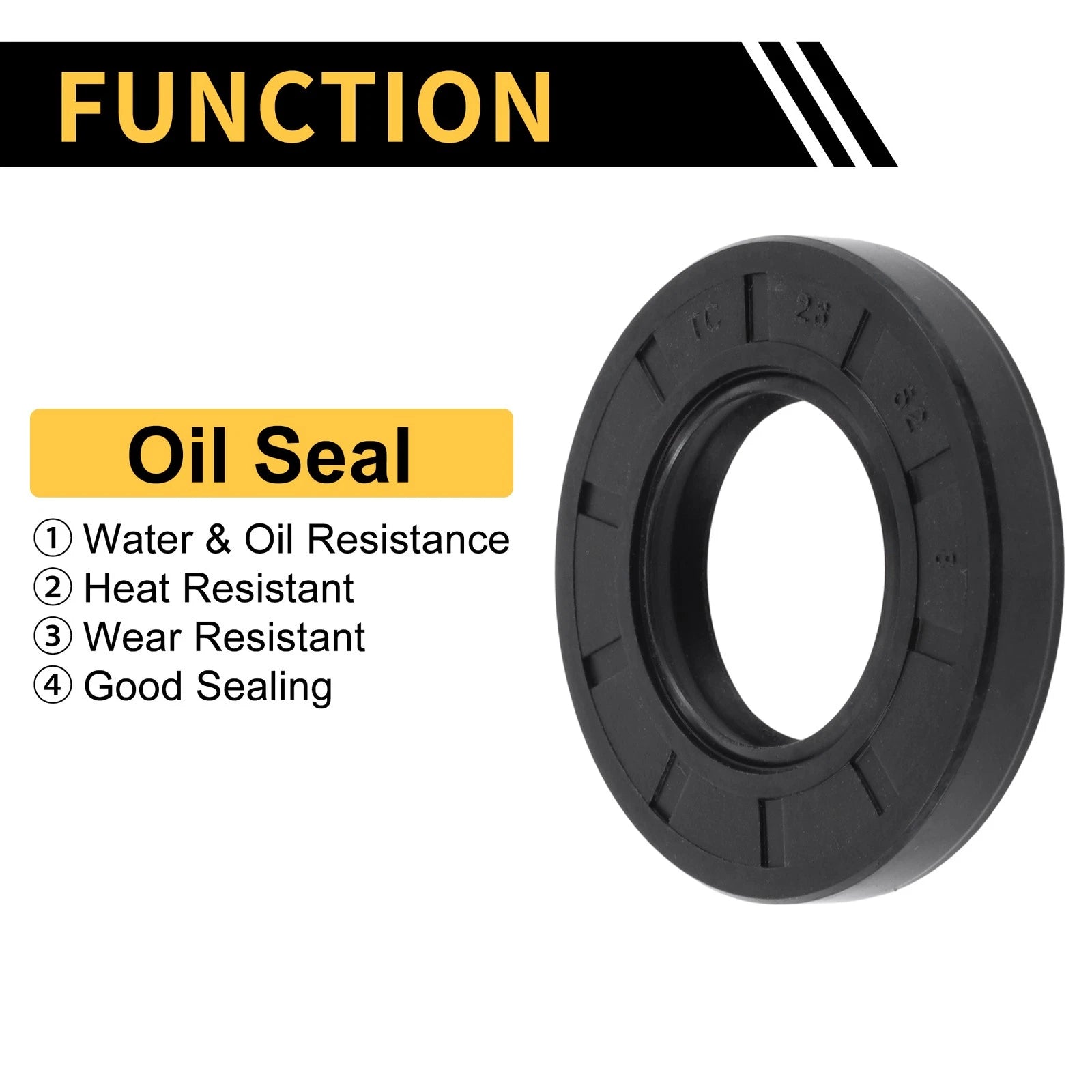 Set of 5 Oil Seal Rotary Shaft Seal NBR Rubber 28x52x8mm