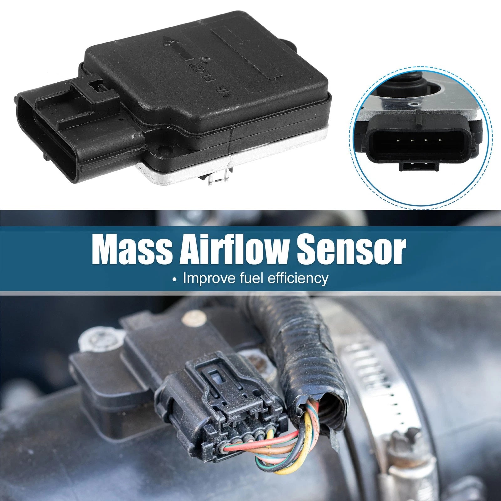 Mass Air Flow Sensor F67F-12B579-BA for Ford Escort 1.9L (1996)