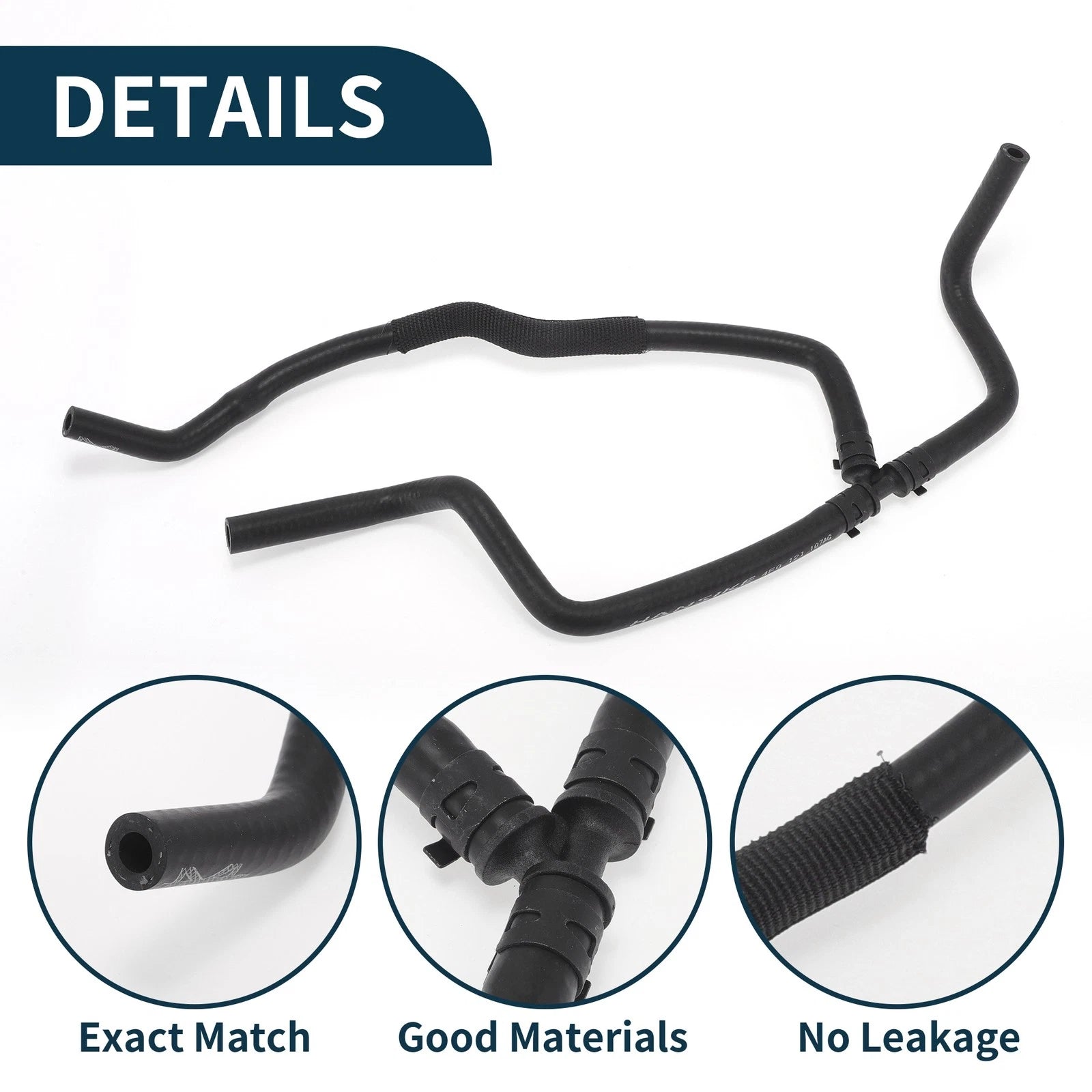Radiator Hose Coolant Pipe for Audi A6 3.2L V6 (2006–2011) 4F0121107AG Rubber