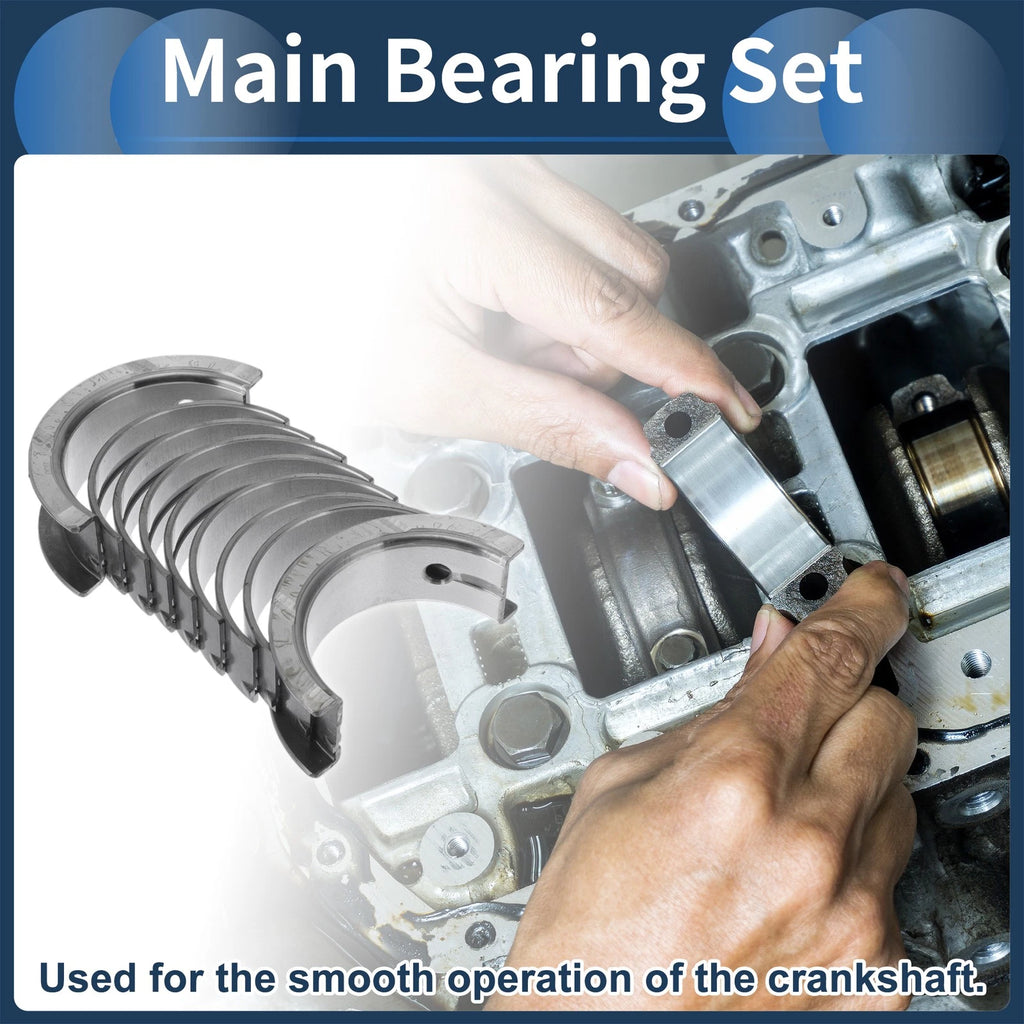 Main Bearing Set No.MD327494 for Mitsubishi Lancer (1992–1997) 10 Pcs