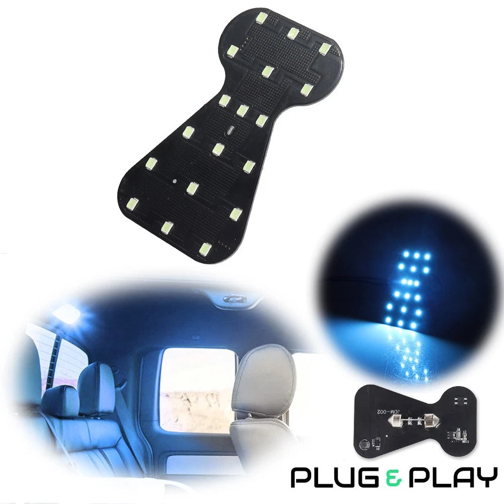 Ice Blue Overhead Roof Dome Map Light Panel for Ford F-Series Super Duty