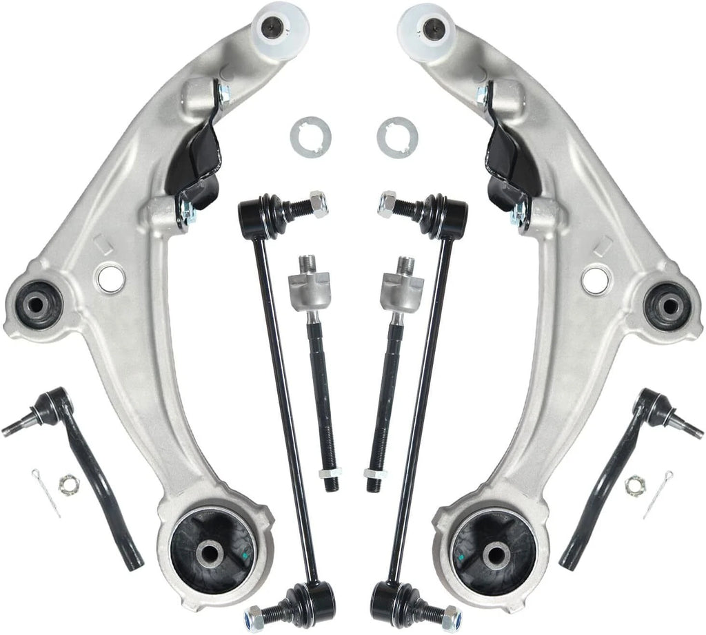 8Pcs Suspension Kit Control Arms Tie Rod Sway Bar for Nissan Altima (2007–2013)