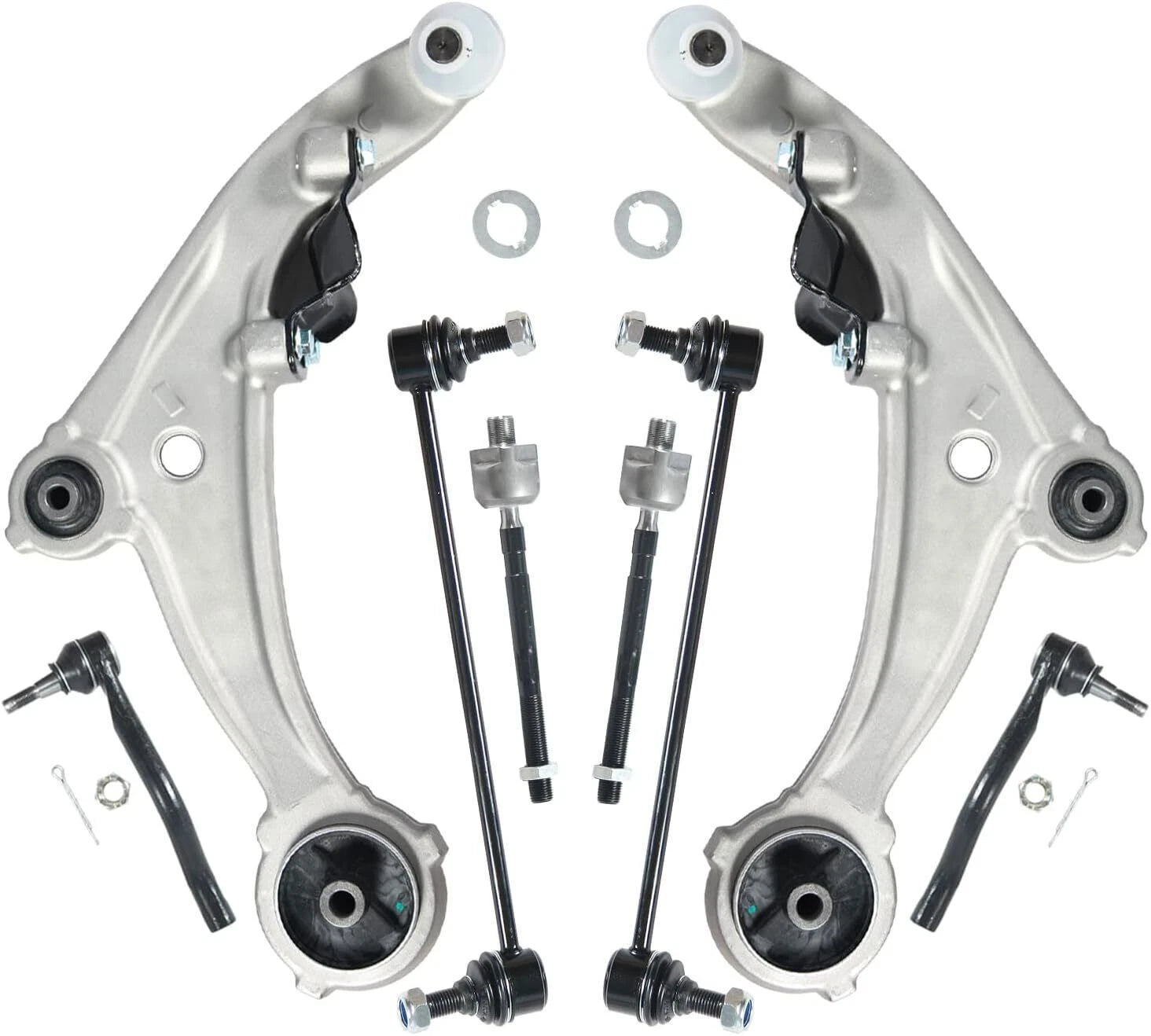 8Pcs Suspension Kit Control Arms Tie Rod Sway Bar for Nissan Altima (2007–2013)
