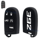Silicone Remote Key Fob Shell Cover for Jeep Chrysler Dodge (2014–2014)