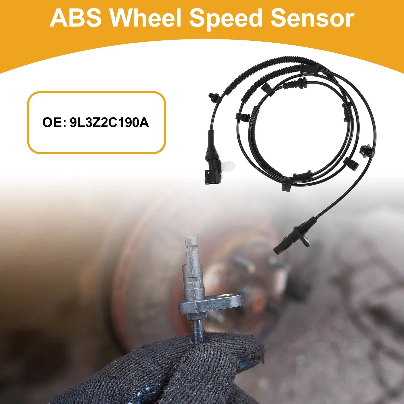 ABS Wheel Speed Sensor No. 9L3Z2C190A for Ford F-150 (2004–2020) Rear Right