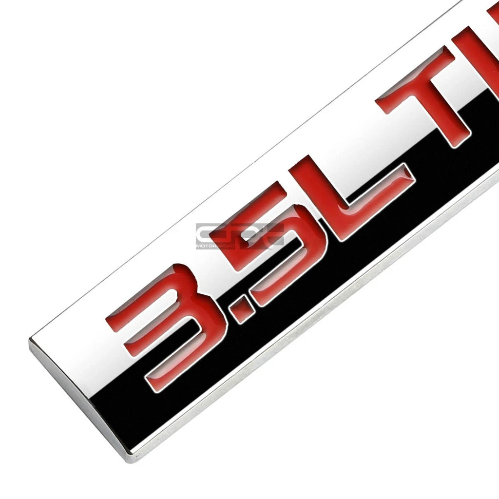 3.5L Twin Turbo Metal Emblem Decal Trim Badge for