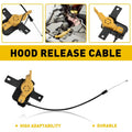 Hood Latch Release Cable Handle for Ford Lincoln Escape MKC (2015–2018)