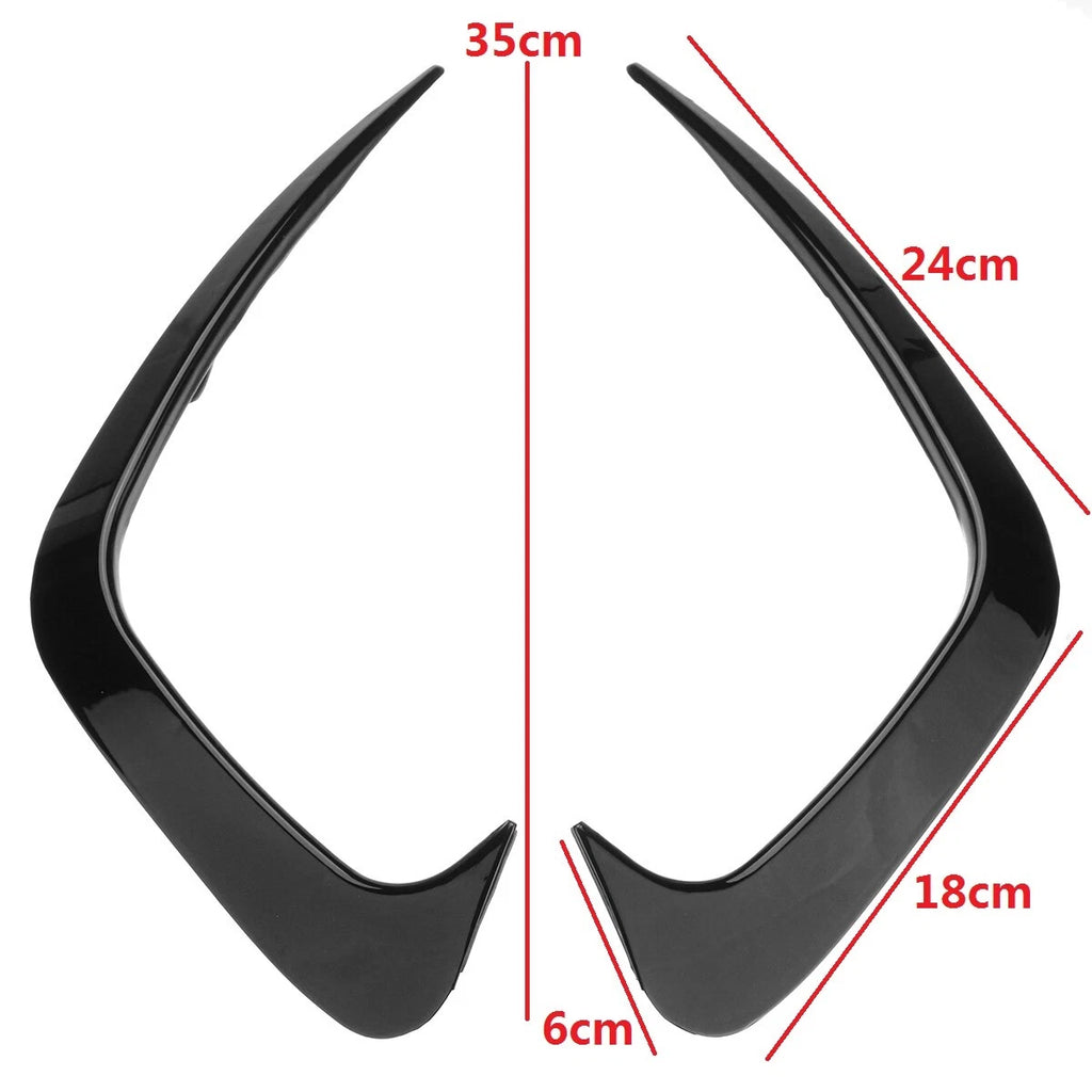 Glossy Black Rear Bumper Spoiler Air Vent Cover Trim for BMW G20 G28 (2019–2020)