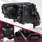 Halogen Headlight Pair for Cadillac CTS (2008–2015) - Left & Right, With Bulbs