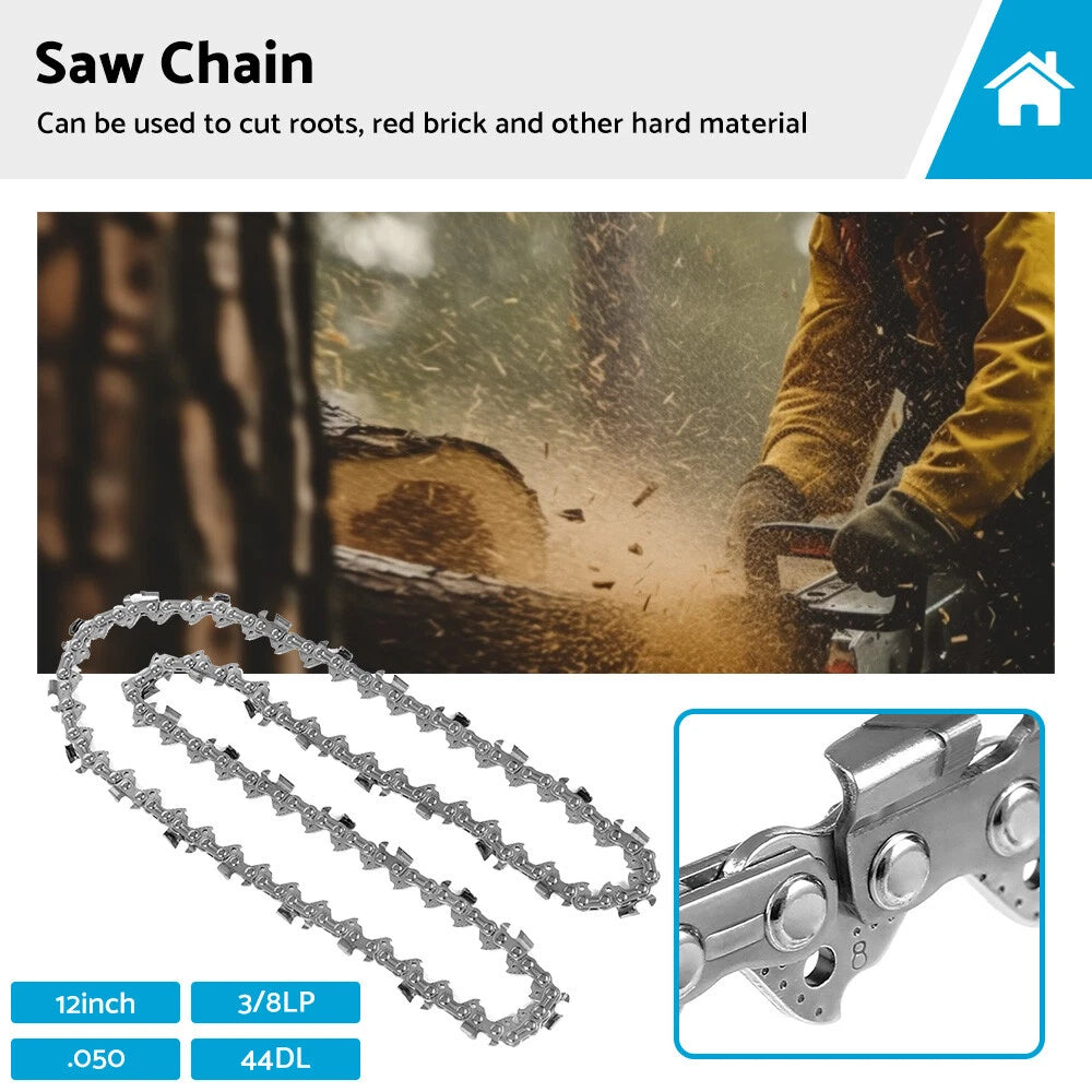 3/8LP 12 inch 050 44DL Semi Chisel Tungsten Carbide Chainsaw Chain