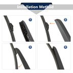 Set of 2 Rear Windshield Wiper Blade Arms for Audi A4 Avant (2010–2016)