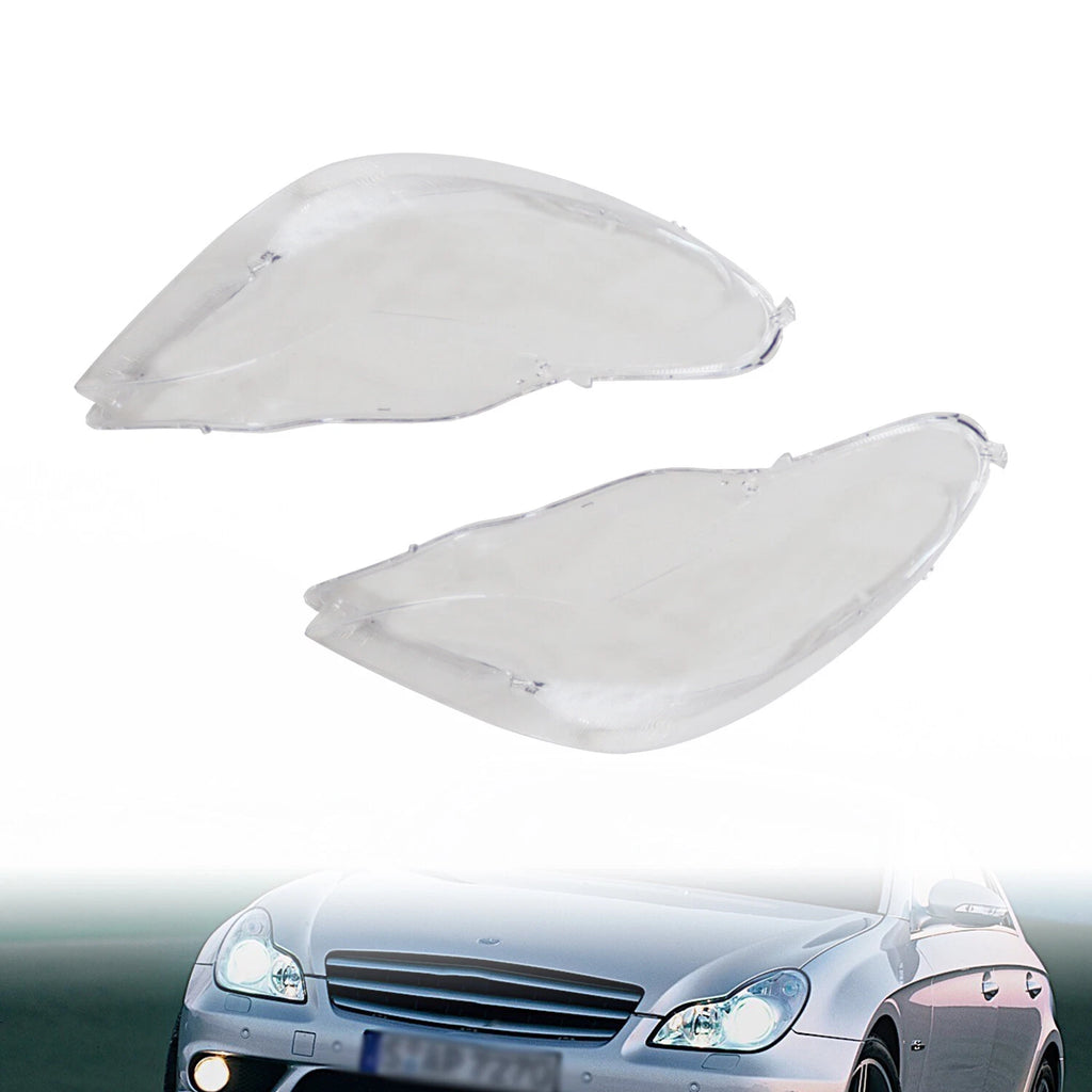 Headlight Lens Cover for Mercedes W219 CLS350 CLS500 CLS550 (2006–2011)