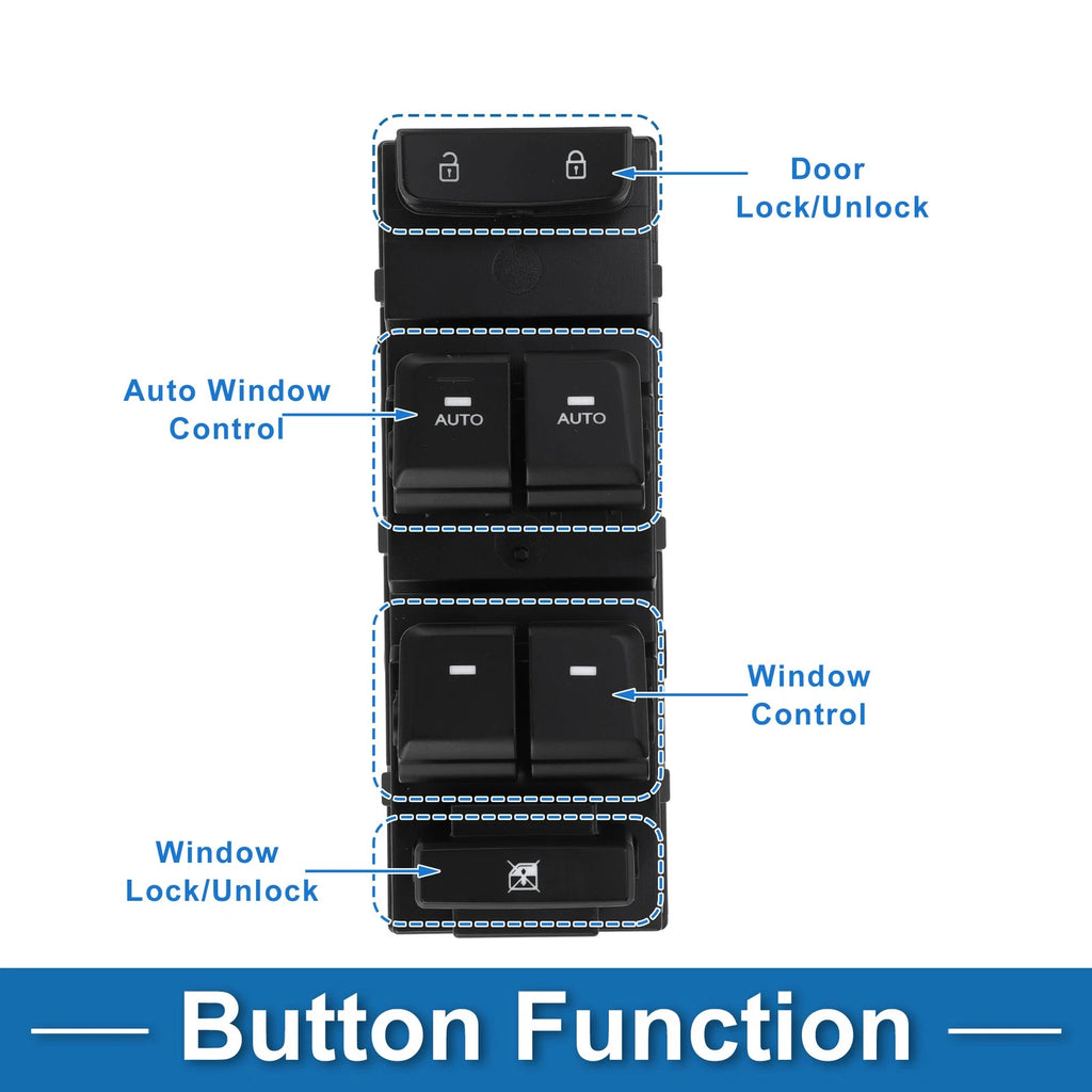 Power Window Switch for Hyundai Sonata (2015) No. 93570C1010