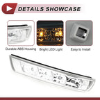 Mirror Turn Signal Light for Hyundai Santa Fe (2013–2018) No. 876133J000 Left Gray Clear
