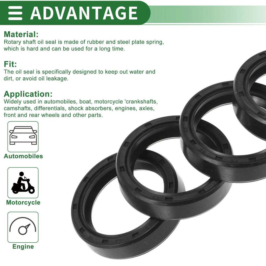Set of 5 Oil Seal Rotary Shaft Seal NBR Rubber 32x42x10mm