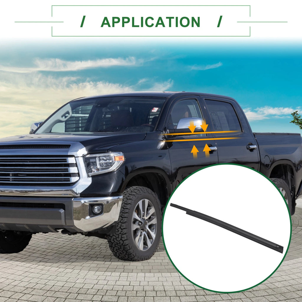 1pc Rear Right Window Seal No. 681630C010 for Toyota Tundra (2007–2021)
