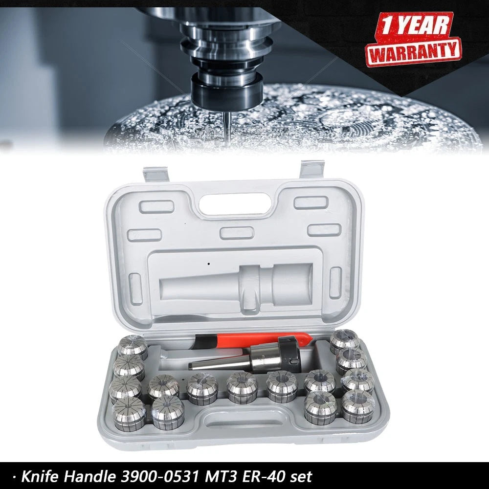 Set of 4 Spring Collet Chucks for MT3 ER-40
