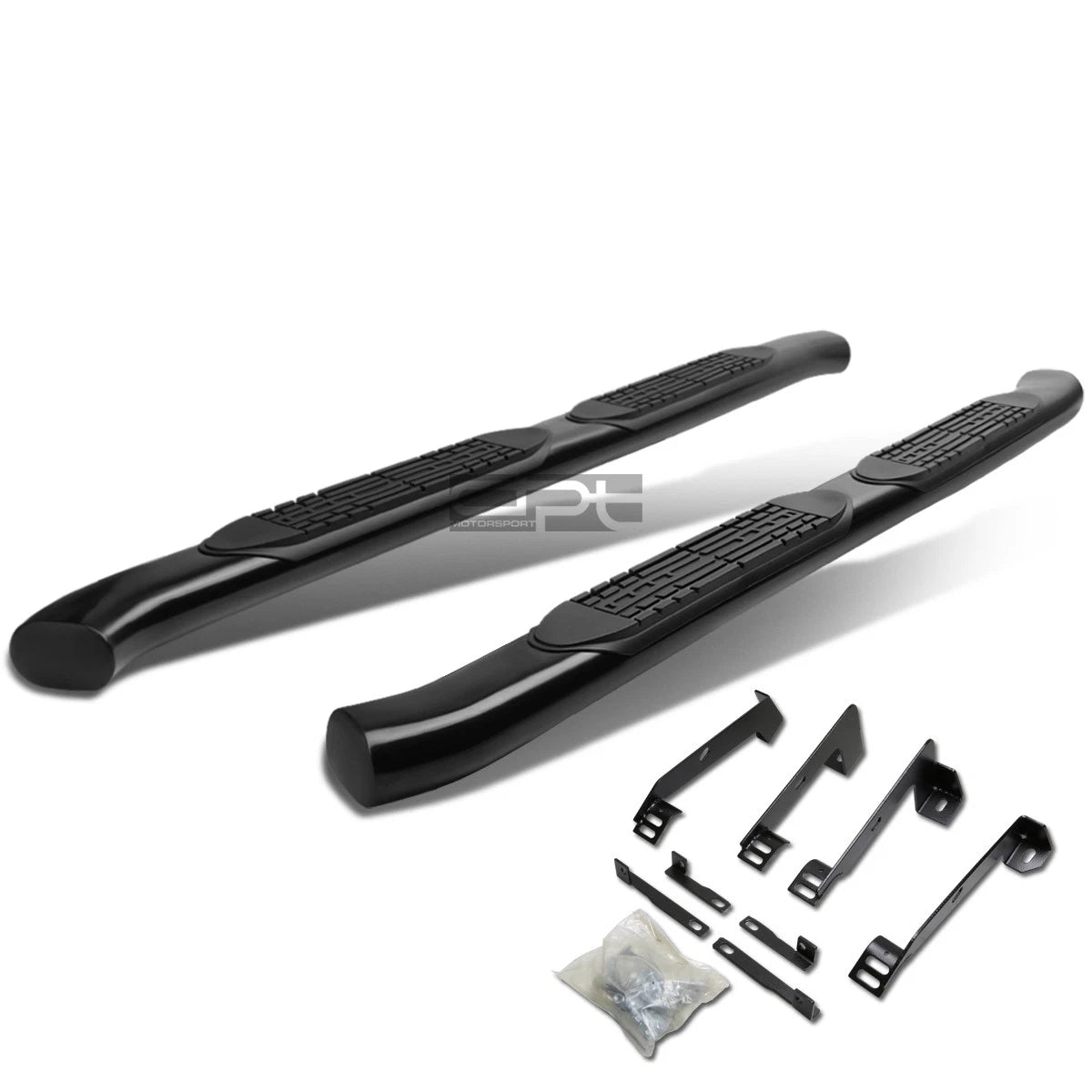 4" Black Curved Oval Step Nerf Bar Running Board for Dodge Ram (2002–2009)