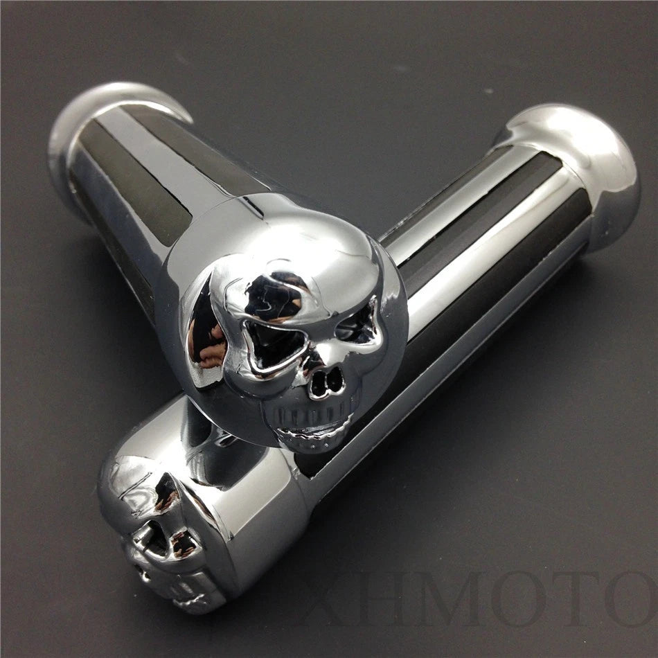 Hand Grips 7/8" Handlebar for Harley XL 883 Hugger Sportster (1991–2023) Chrome