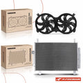 AC condenser and cooling fan assembly for Nissan Pathfinder (2013–2019)