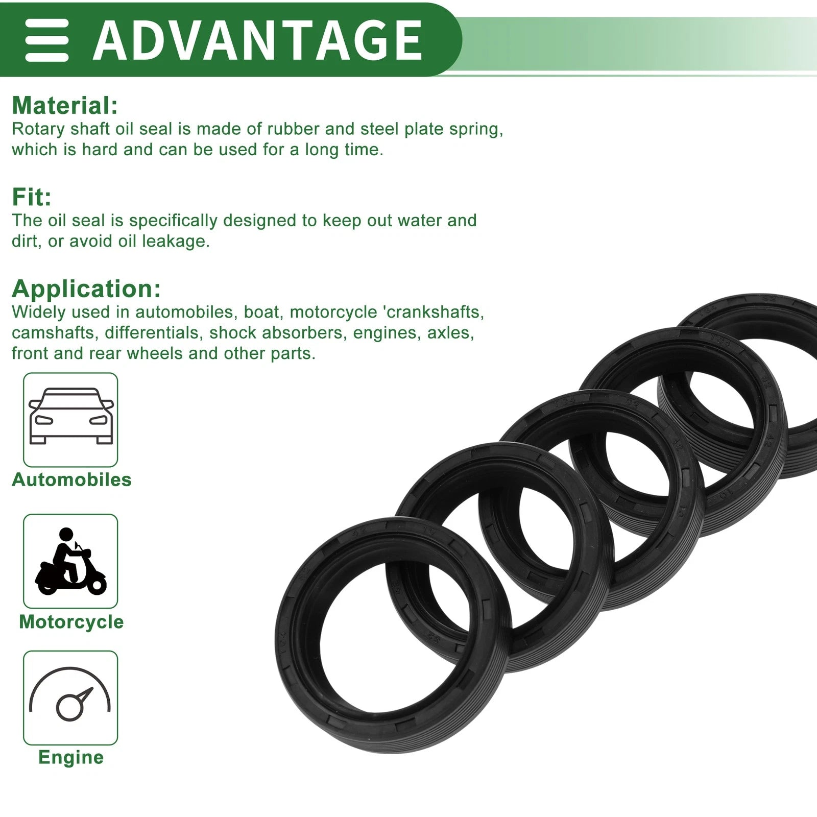 Oil Seal for Rotary Shaft (32x42x10mm)