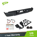 Rear Step Bumper Cover for Chevrolet Silverado 1500 (2009–2013) Steel Black
