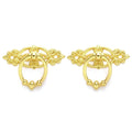 2Pcs Antique Handle Knob Ring Pulls for Cabinet Door Drawer Hardware